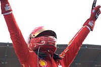 Sainz celebrando la victoria en el GP de Mxico 2024.